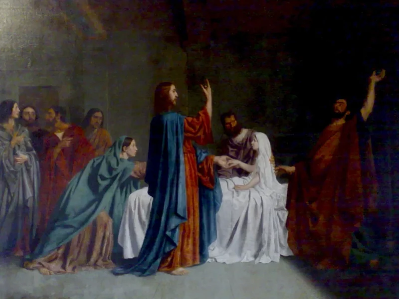 1812-Henri Daniel Bovy - Gesù risuscita la figlia di Giairo dai morti